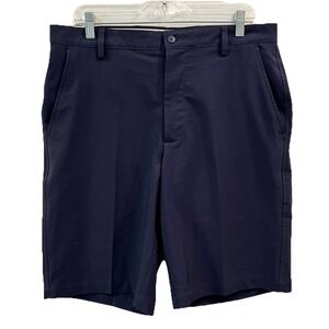 Footjoy Golf Shorts Men 34 34x10 Navy Blue FJ Athletic Stretch Performance Short